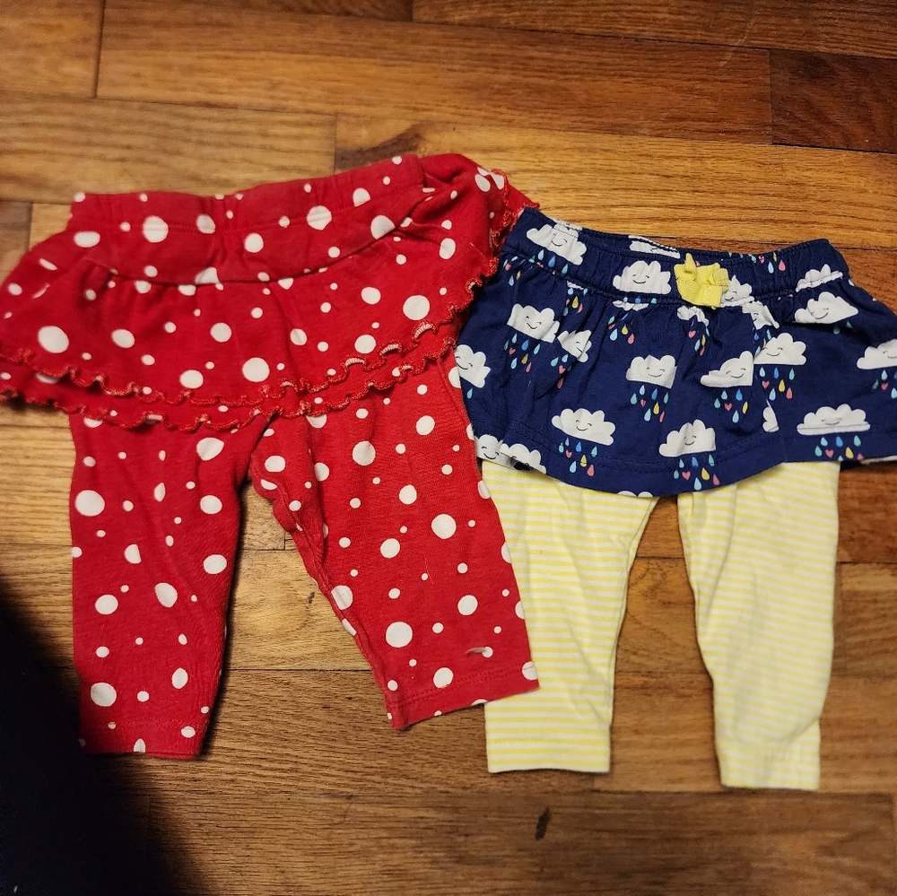 Skirt legging set 0/3 months